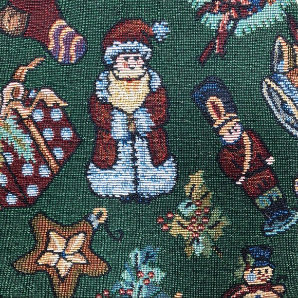 Vintage Christmas Tapestry Vest - Picture 6 of 9
